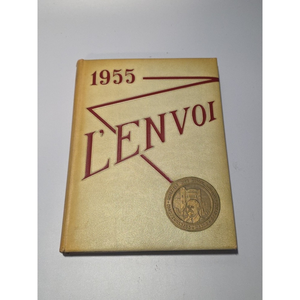 VINTAGE‎ 1955 ROOSEVELT HIGH SCHOOL YEARBOOK L'ENVOI YONKERS NEW YORK HARDBACK